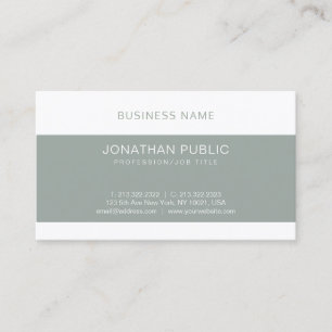 Tarjeta De Visita Diseño gráfico elegante y moderno Green Sleek Lujo