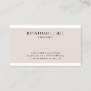 Tarjeta De Visita Diseño gráfico limpio y profesional elegante