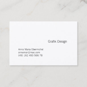 Tarjeta De Visita Diseño Gráfico Tipografía fácil