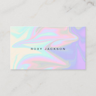 Tarjeta De Visita Diseño holográfico elegante y elegante