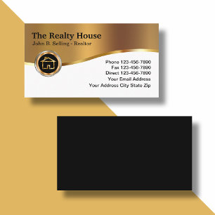 Tarjeta De Visita Diseño inmobiliario elegante
