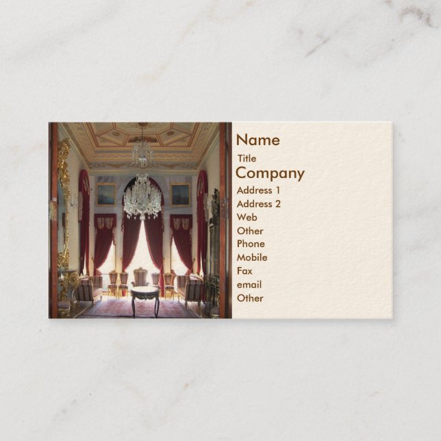 Tarjeta De Visita Diseño interior (Anverso)