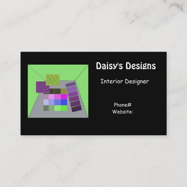 Tarjeta De Visita Diseño interior (Anverso)