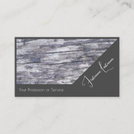 Tarjeta De Visita Diseño interior de madera orgánica 100% natural