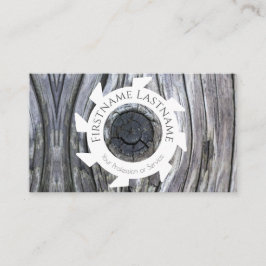 Tarjeta De Visita Diseño interior de madera orgánica 100% natural