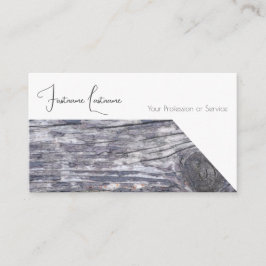 Tarjeta De Visita Diseño interior de madera orgánica 100% natural