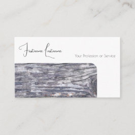Tarjeta De Visita Diseño interior de madera orgánica 100% natural
