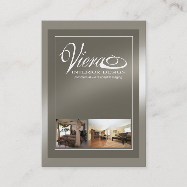 Tarjeta De Visita Diseño interior del estacionamiento casero de (Anverso)