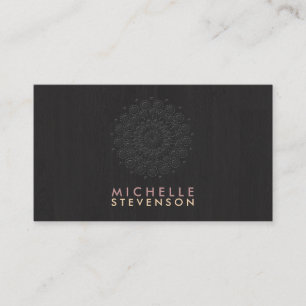 Tarjeta De Visita Diseño interior Elegante Grabado en relieve Motif 