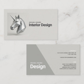 Tarjeta De Visita Diseño interior Escultura 3D Arquitectura Unicorni