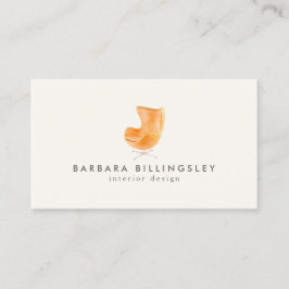 Tarjeta De Visita Diseño interior Moderna Silla Acuarela