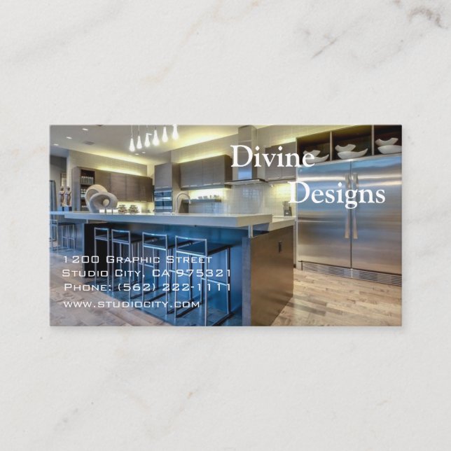 Tarjeta De Visita Diseño interior - modificado para requisitos (Anverso)