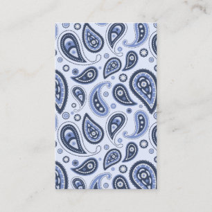 Tarjeta De Visita Diseño Intrincado de Estampado de Paisley Floral