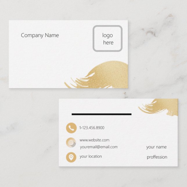 Tarjeta De Visita diseño limpio y fresco del personalizado (Anverso / Reverso)