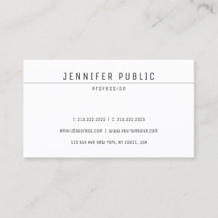 Tarjeta De Visita Diseño minimalista creativo moderno y elegante
