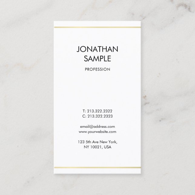 Tarjeta De Visita Diseño Minimalista creativo profesional moderno