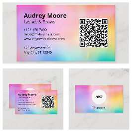 Tarjeta De Visita Diseño Minimalista de Lengazas a la moda