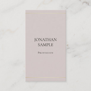Tarjeta De Visita Diseño minimalista elegante moderno y de moda