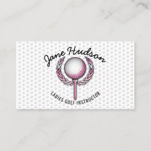 Tarjeta De Visita Diseño minimalista elegante para el golf de las da