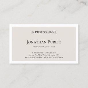 Tarjeta De Visita Diseño minimalista elegante y moderno de lujo
