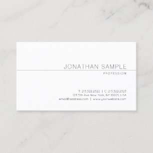 Tarjeta De Visita Diseño Minimalista moderno creativo profesional