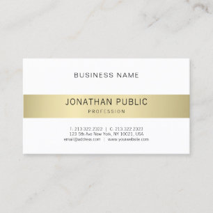 Tarjeta De Visita Diseño minimalista moderno elegante de lujo sencil