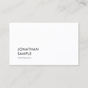 Tarjeta De Visita Diseño Minimalista moderno Elegante Moda de llanur