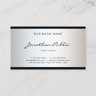 Tarjeta De Visita Diseño minimalista moderno elegante simple glamuro