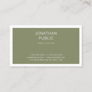 Tarjeta De Visita Diseño minimalista moderno elegante y creativo