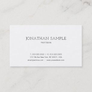 Tarjeta De Visita Diseño minimalista moderno profesional elegante