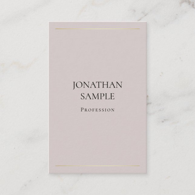 Tarjeta De Visita Diseño minimalista moderno y elegante (Anverso)