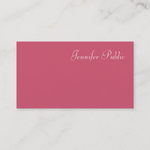 Tarjeta De Visita Diseño minimalista profesional rojo elegante