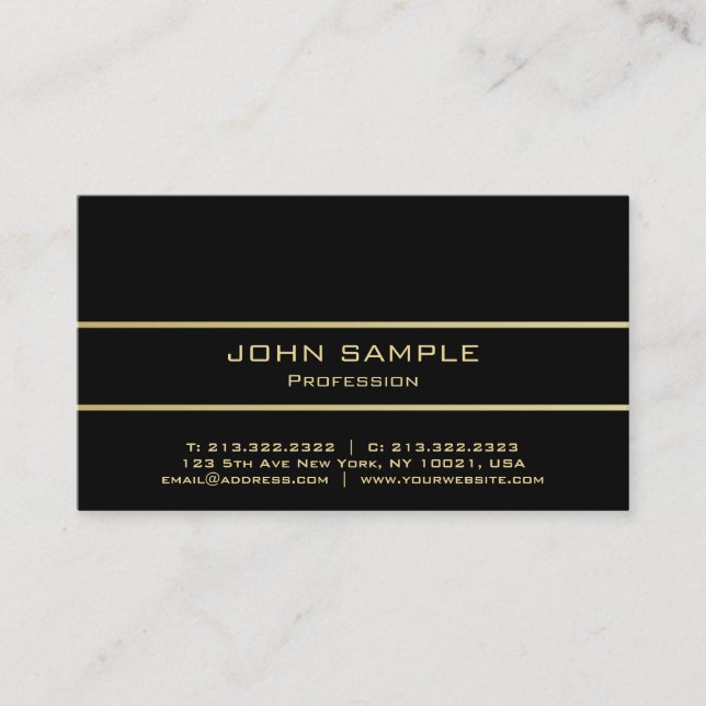 Tarjeta De Visita Diseño Minimalista simple y profesional (Anverso)