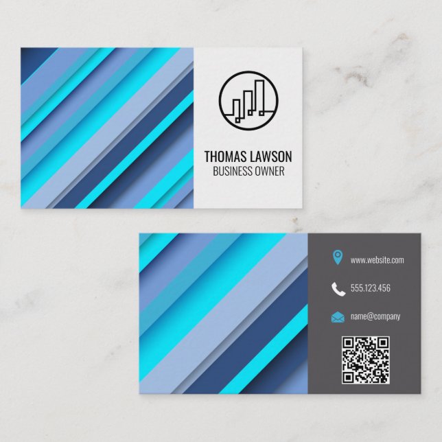 Tarjeta De Visita Diseño moderno (Anverso / Reverso)