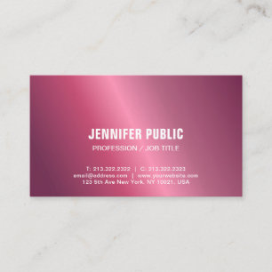 Tarjeta De Visita Diseño moderno brillante creativo planicie glamuro