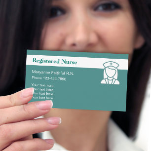 Tarjeta De Visita Diseño moderno de enfermeras registradas