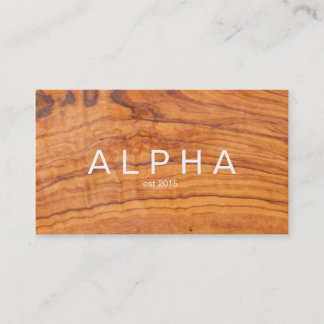 Tarjeta De Visita Diseño moderno de fondo de grano de madera
