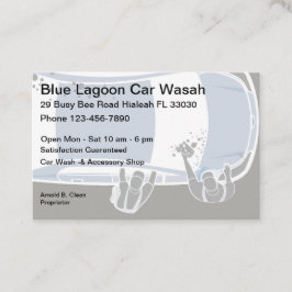 Tarjeta De Visita Diseño moderno de lavado de coches