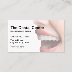 Tarjeta De Visita Diseño moderno de oficina dental
