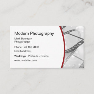 Tarjeta De Visita Diseño moderno del fotógrafo