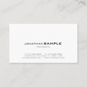 Tarjeta De Visita Diseño moderno elegante de moda de Minimalistic