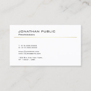Tarjeta De Visita Diseño moderno elegante de moda minimalista sencil