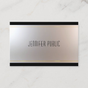 Tarjeta De Visita Diseño moderno elegante glamuroso único llano