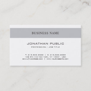 Tarjeta De Visita Diseño moderno elegante simple profesional Tendenc