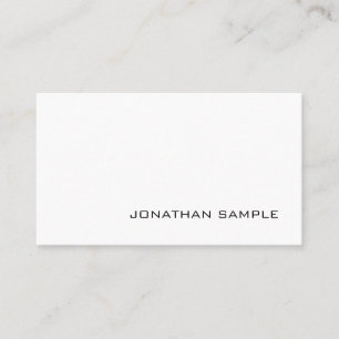 Tarjeta De Visita Diseño moderno elegante y moderno de diseño Minima