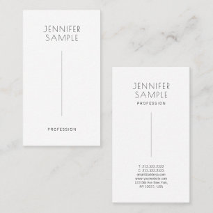 Tarjeta De Visita Diseño moderno elegante y sencillo con papel mate