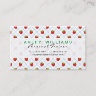 Tarjeta De Visita Diseño moderno, fresas, fresas
