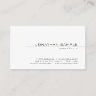 Tarjeta De Visita Diseño moderno llano minimalista creativo de moda