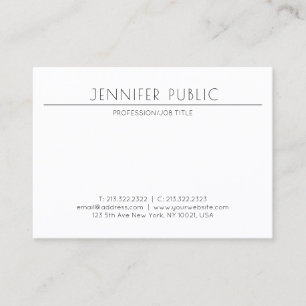 Tarjeta De Visita Diseño moderno minimalista Elegante Profesional