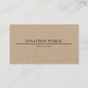 Tarjeta De Visita Diseño moderno minimalista lujo elegante sencillo